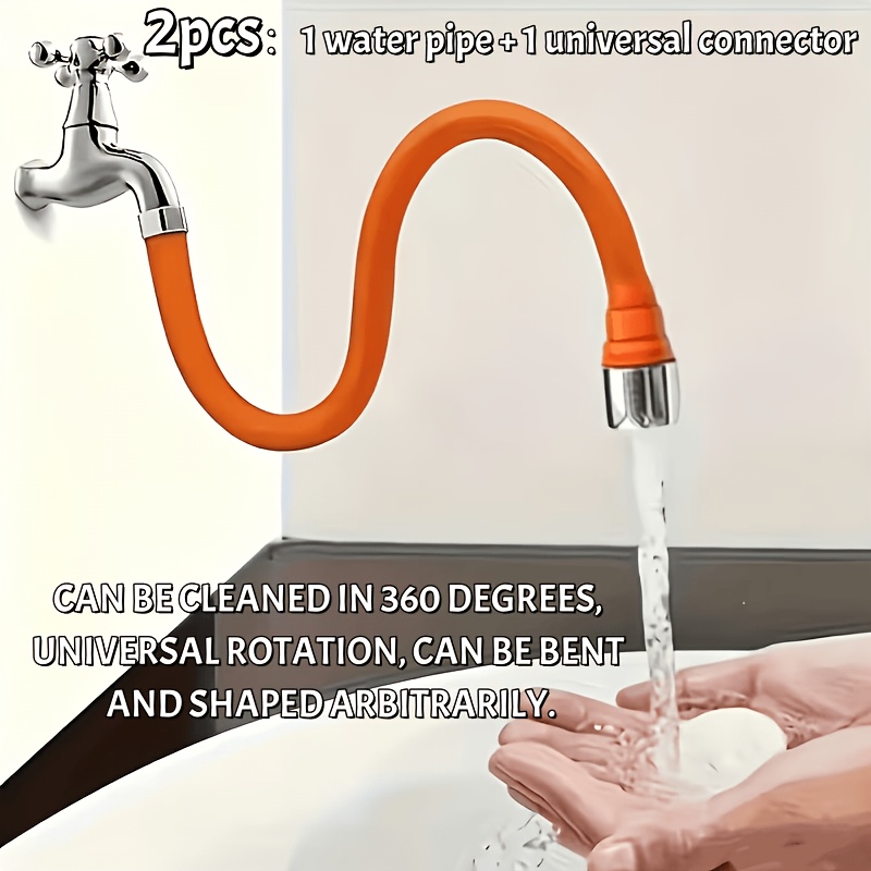 2-in-1 Foldable Faucet Extende - огляд і ціна Flexible Hose Braided